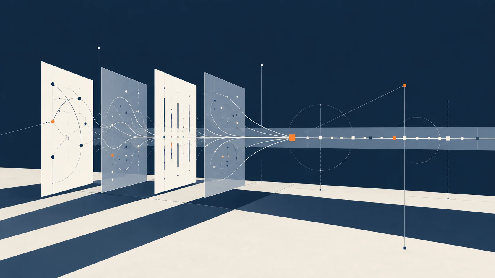 Illustration of separate information sources connected into one longitudinal record